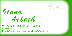 ilona arleth business card